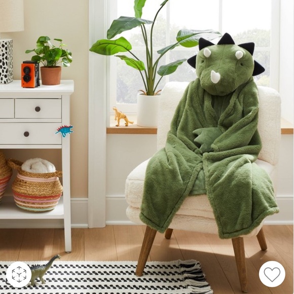 Dinosaur Kids Hooded Blanket by Pillowfort - Picture 3 of 5